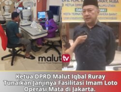Fasilitasi Imam Loto Operasi Mata di Jakarta, Ketua DPRD Malut Iqbal Ruray Tunaikan Janjinya.
