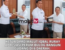 Ketua DPRD Malut Iqbal Ruray Apresiasi Perum Bulog Bangun Gudang Baru di 6 Daerah.