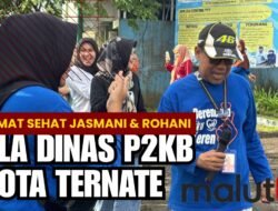 Jumat Sehat Jasmani dan Rohani di Dinas P2KB Kota Ternate