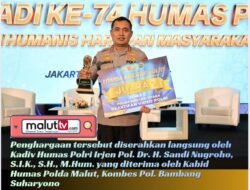 Bidang Humas Polda Malut Kembali Sabet Penghargaan Nasional