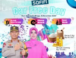 Polda Malut Gelar Car Free Day Perdana di Sofifi, Ajak Warga Hidup Sehat dan Tertib Lalu Lintas