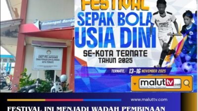 Dispora Kota Ternate Siap Gelar Festival Sepak Bola Usia Dini 2025, Pendaftaran Gratis Untuk Peserta