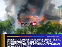 Gedung Musdalifa Asrama Haji Kota Ternate Terbakar