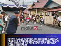 Wakil Wali Kota Ternate Resmi Buka Topans Cycle Road Race Seri III 2025 di Toboko