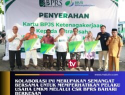 Pemkot Ternate dan BPRS Bahari Berkesan Serahkan Kartu BPJS Ketenagakerjaan kepada Pelaku Usaha dan Pekerja Rentan