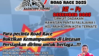 Kadatong Tidore Racing Team Menggelar Kejurda  Kadatong Tidore Road Race