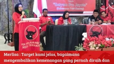 Merlisa Marsaoly Kembali Pimpin DPC PDI Perjuangan Kota Ternate Periode 2025–2030