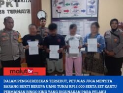 Empat Pelaku Judi Bingo Ditangkap Dalam Operasi Pekat Kie Raha II-2025 di Ternate
