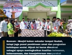 Bupati Halsel Resmikan Masjid Madinatul Hijrah di Kawasi, Simbol Hijrah Sosial Warga Obi