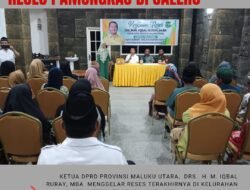 Gelar Reses Pamungkas, Ketua DPRD Malut Iqbal Ruray Sampaikan Salero Tahun Ini Kecipratan Pembangunan Saluran Air Rp. 800 Juta.