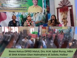 Kunjungi SMAS Dian Halmahera Jailolo, Ketua DPRD Malut Iqbal Ruray Siap Akomodir Kebutuhan Sekolah dan Siswa.