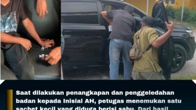 Bawa Sabu Seberat 4,02 Gram, Seorang ASN Pemprov Malut Ditangkap Polisi Di Desa Hijrah