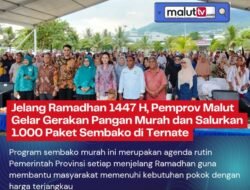 Jelang Ramadhan 1447 H, Pemprov Malut Gelar Gerakan Pangan Murah dan Salurkan 1.000 Paket Sembako di Ternate