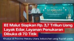 BI Malut Siapkan Rp. 3,7 Triliun Uang Layak Edar, Layanan Penukaran Dibuka di 70 Titik