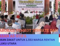 Kolaborasi Pemkot Ternate dan Yayasan As-Syifa Salurkan Zakat untuk 1.553 Warga Rentan di Maluku Utara