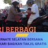 Wujud Kepedulian Ramadan, Polsek Ternate Selatan dan Bhayangkari Bagikan Takjil Gratis
