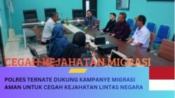 Polres Ternate Dukung Kampanye Migrasi Aman untuk Cegah Kejahatan Lintas Negara