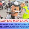 Hangatkan Ramadhan, Ditlantas Polda Malut Berbagi Takjil Kepada Pengendara