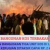 Kebakaran Hanguskan Tiga Unit Kos di Lelilef Waibulan, Kerugian Ditaksir Capai Rp. 2 Miliar
