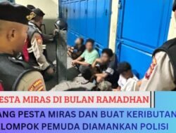 Sedang Pesta Miras dan Buat Keributan, Sekelompok Pemuda Diamankan Polisi