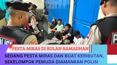 Sedang Pesta Miras dan Buat Keributan, Sekelompok Pemuda Diamankan Polisi