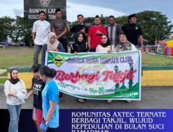 Komunitas Axtec Ternate Berbagi Takjil, Wujud Kepedulian di Bulan Suci Ramadhan
