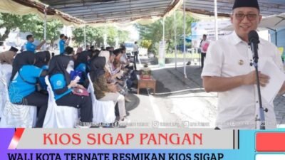 Wali Kota Ternate Resmikan Kios Sigap Pangan, Upaya Jaga Stabilitas Harga Bahan Pokok