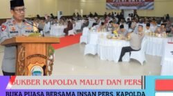 Buka Puasa Bersama Insan Pers, Kapolda Malut Tekankan Sinergitas Jaga Stabilitas Kamtibmas