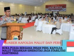 Buka Puasa Bersama Insan Pers, Kapolda Malut Tekankan Sinergitas Jaga Stabilitas Kamtibmas