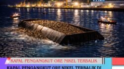 Kapal Pengangkut Ore Nikel Terbalik di Perairan Jetty PT. IWIP, Penyebab Masih Diselidiki