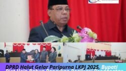 DPRD Halut Gelar Paripurna LKPJ 2025, Bupati Piet Hein Babua Paparkan Realisasi Pendapatan Rp.1,05 Triliun