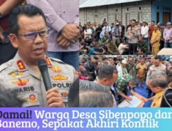 Damai! Warga Desa Sibenpopo dan Banemo Sepakat Akhiri Konflik