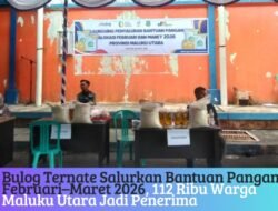 Bulog Ternate Salurkan Bantuan Pangan Februari–Maret 2026, 112 Ribu Warga Maluku Utara Jadi Penerima
