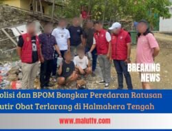 Polisi dan BPOM Bongkar Peredaran Ratusan Butir Obat Terlarang di Halmahera Tengah