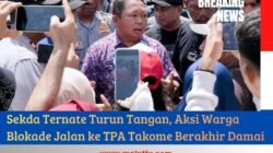 Sekda Ternate Turun Tangan, Aksi Warga Blokade Jalan ke TPA Takome Berakhir Damai
