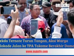 Sekda Ternate Turun Tangan, Aksi Warga Blokade Jalan ke TPA Takome Berakhir Damai