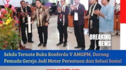 Sekda Ternate Buka Konferda V AMGPM, Dorong Pemuda Gereja Jadi Motor Persatuan dan Solusi Sosial