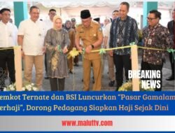 Pemkot Ternate dan BSI Luncurkan “Pasar Gamalama Berhaji”, Dorong Pedagang Siapkan Haji Sejak Dini