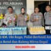 Razia di KM. Uki Raya, Polisi Berhasil Amankan Puluhan Botol dan Kaleng Miras Ilegal
