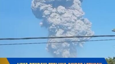 Lima Pendaki Terluka Akibat Letusan Gunung Dukono, Tim SAR Lakukan Evakuasi