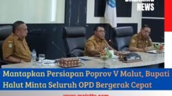 Mantapkan Persiapan Poprov V Malut, Bupati Halut Minta Seluruh OPD Bergerak Cepat