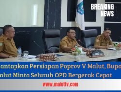 Mantapkan Persiapan Poprov V Malut, Bupati Halut Minta Seluruh OPD Bergerak Cepat