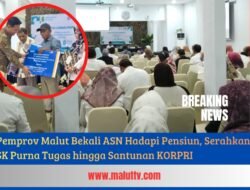Pemprov Malut Bekali ASN Hadapi Pensiun, Serahkan SK Purna Tugas Hingga Santunan KORPRI