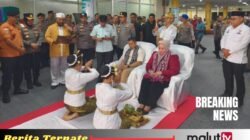 Kapolres Ternate Sambut Kedatangan Kapolda Maluku Utara Baru di Bandara Sultan Babullah