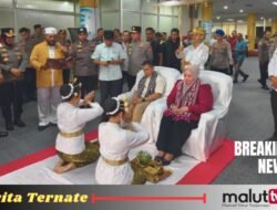 Kapolres Ternate Sambut Kedatangan Kapolda Maluku Utara Baru di Bandara Sultan Babullah