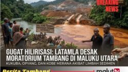 LATAMLA Desak Moratorium Tambang di Maluku Utara, Soroti Kerusakan Sungai di Halmahera