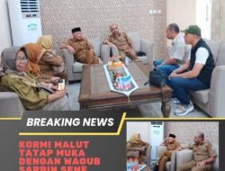 Saifuddin Djuba Bersama Pengurus KORMI Malut Bertemu Wagub Sarbin Sehe. Inilah yang Dibahas.