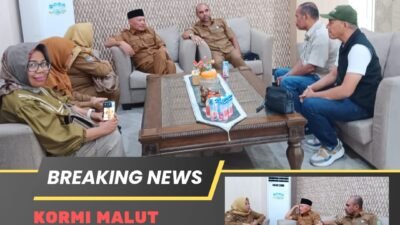 Saifuddin Djuba Bersama Pengurus KORMI Malut Bertemu Wagub Sarbin Sehe. Inilah yang Dibahas.