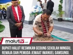 Resmikan Gedung Sekolah Minggu Jemaat Imanuel Gamsungi, Bupati Halut Berharap Lahir Generasi Beriman dan Suri Teladan.