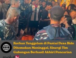 Korban Tenggelam di Pantai Desa Bido Ditemukan Meninggal, Sinergi Tim Gabungan Berhasil Akhiri Pencarian